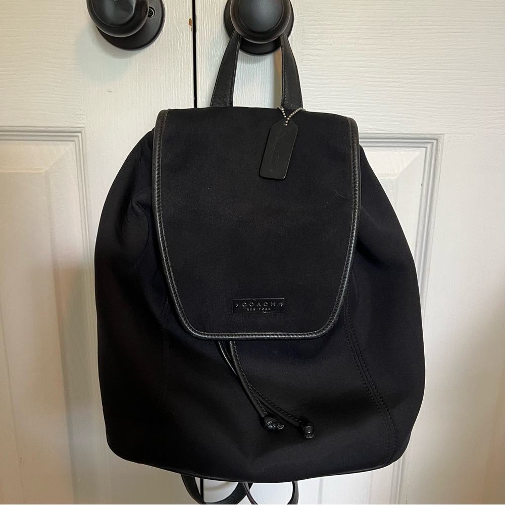 Coach Neoprene and Leather Backpack